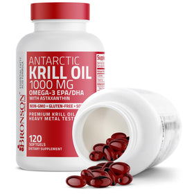 Bronson Huile de Krill Antarctique 1000 mg - vue de haut