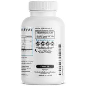 Bronson Huile de Poisson Omega-3 2720 mg 180 Gélules - vue de la bouteille