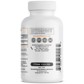 Bronson K2 D3 Extra Fort 250 Capsules avec informations nutritionnelles
