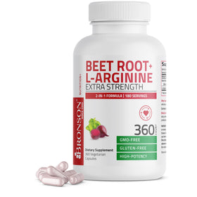Bronson L-Arginine 360 capsules vue de face