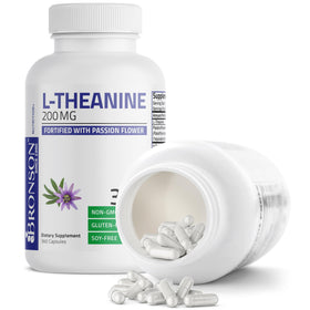 Bronson L-Théanine 200 mg 360 capsules sur une table