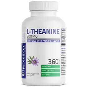 Bronson L-Théanine 200 mg 360 capsules vue de face