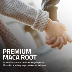 Bronson Maca Root capsules sur fond blanc