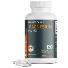 Bronson Magnésium 500 mg comprimés végétariens, vue avant