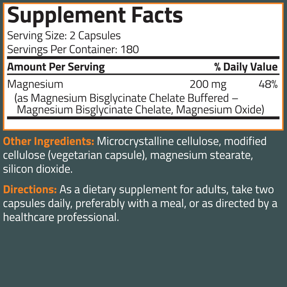 Bronson Magnésium Glycinate 200 mg exposé sur une table