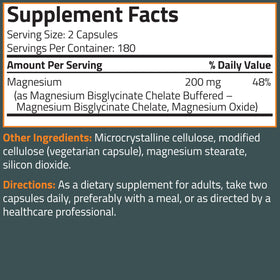 Bronson Magnésium Glycinate 200 mg exposé sur une table