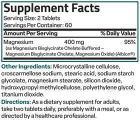 Bronson Magnésium Glycinate 400 mg avec d'autres compléments alimentaires