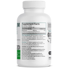Bronson Magnésium Glycinate 400 mg profil de l'emballage