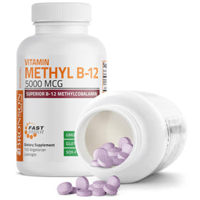 Bronson Methyl B12 5000 mcg comprimés, arrière de la boîte