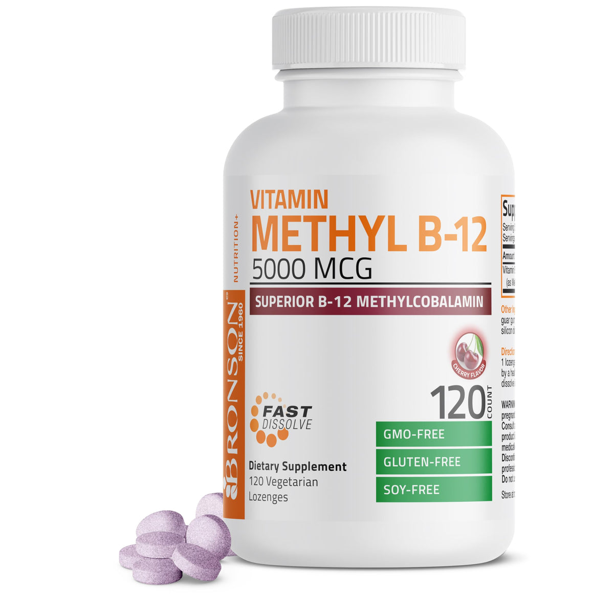 Bronson Methyl B12 5000 mcg comprimés sublinguales, boîte avant