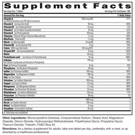 Bronson Multivitamine Complète Homme 180 comprimés, prise quotidienne
