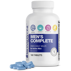 Bronson Multivitamine Complète Homme 180 comprimés, vue avant