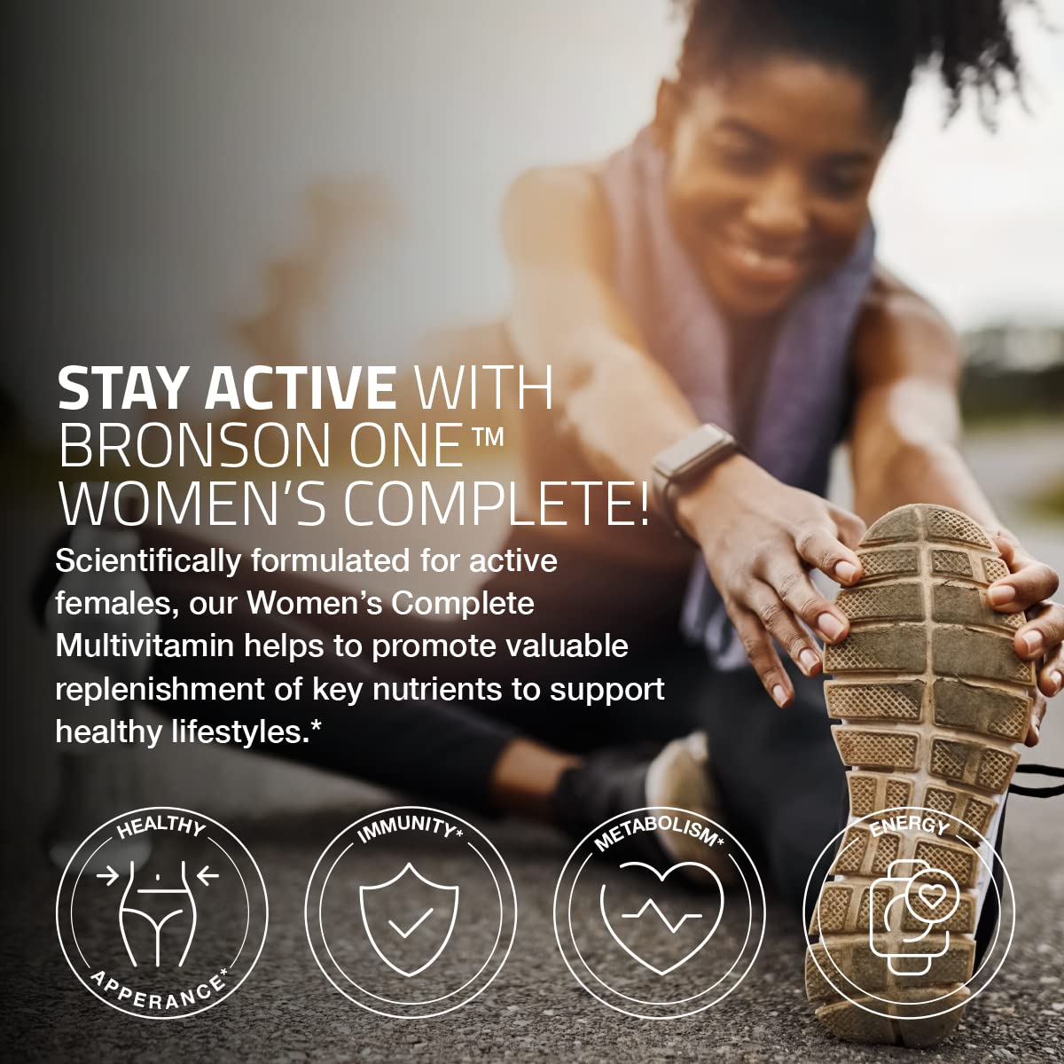 Bronson Multivitamines Complètes pour Femmes 180 Comprimés à l'intérieur de l'emballage