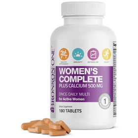 Bronson Multivitamines Complètes pour Femmes 180 Comprimés vue avant