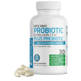 Bronson Probiotique Quotidien 50 Milliards CFU 30 Capsules avant