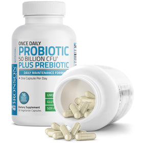 Bronson Probiotique Quotidien 50 Milliards CFU 30 Capsules en main