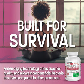 Bronson Probiotiques Femmes 50 Milliards CFU 60 Capsules Végétariennes - format de capsule