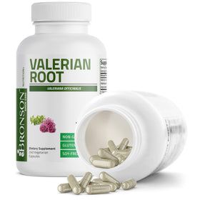 Bronson Racine de Valériane 240 capsules, vue arrière de l'emballage