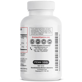 Bronson Resvératrol Complex 500 mg 120 capsules sur fond blanc