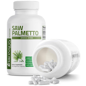 Bronson Saw Palmetto 250 capsules en main