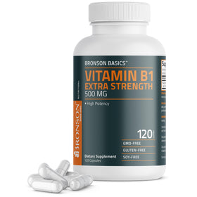 Bronson Vitamine B1 500 MG capsules, vue de face