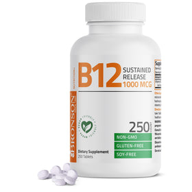 Bronson Vitamine B12 1000 MCG libération prolongée devant