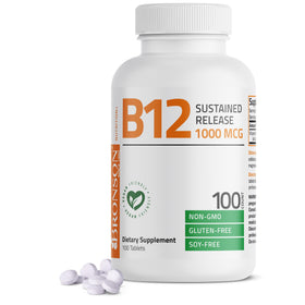 Bronson Vitamine B12 Libération Prolongée 1000 mcg comprimés avant