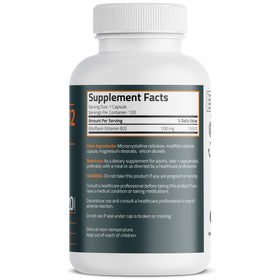 Bronson Vitamine B2 100mg capsules végétariennes vue arrière