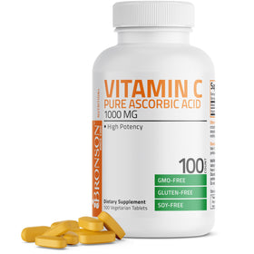 Bronson Vitamine C 1000mg 100 comprimés vue de face