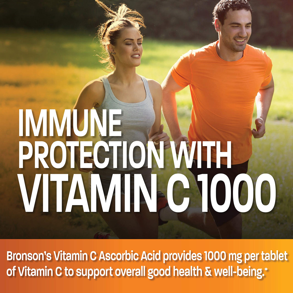 Bronson Vitamine C 1000mg, comprimés dans une main