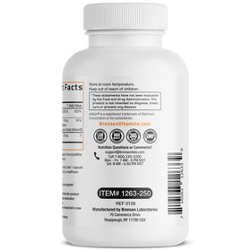 Bronson Vitamine K2 + D3 250 capsules sur une table