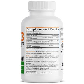 Bronson Vitamine K2 + D3 250 capsules vue arrière