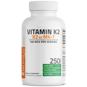 Bronson Vitamine K2 MK-7 100 mcg boîte ouverte