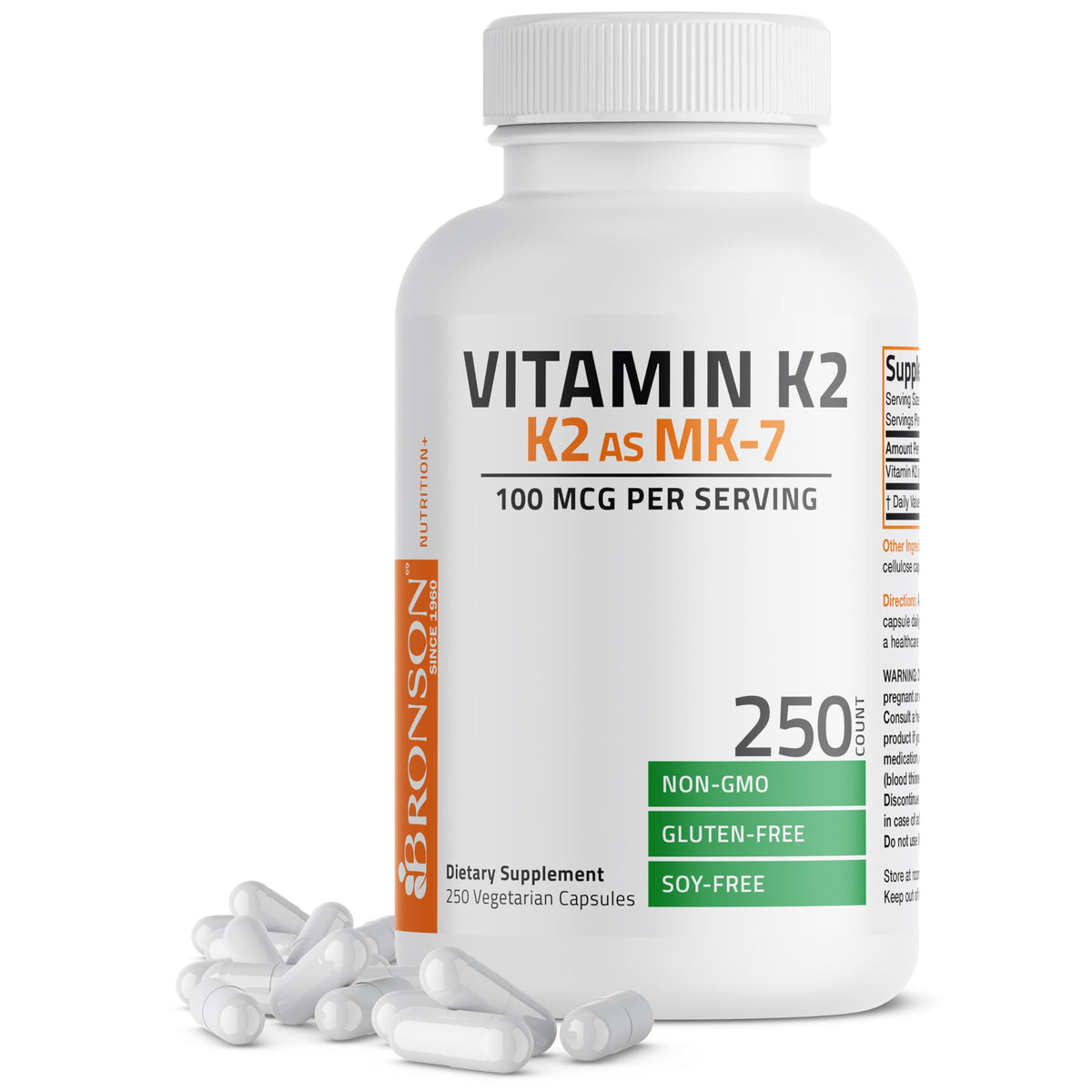 Bronson Vitamine K2 MK-7 100 mcg boîte vue avant