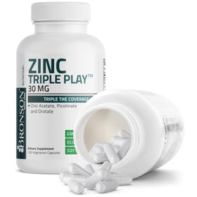 Bronson Zinc Triple Play 100 capsules bottle