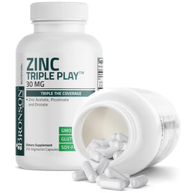 Bronson Zinc Triple Play 30 mg bottle side view