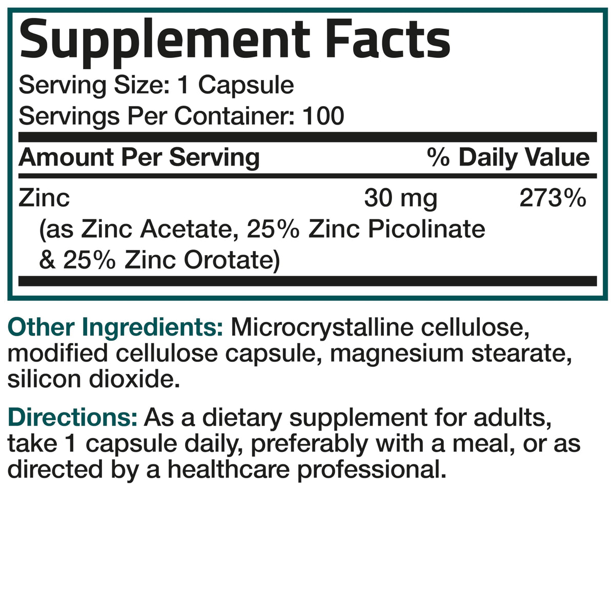 Bronson Zinc Triple Play capsules in a hand