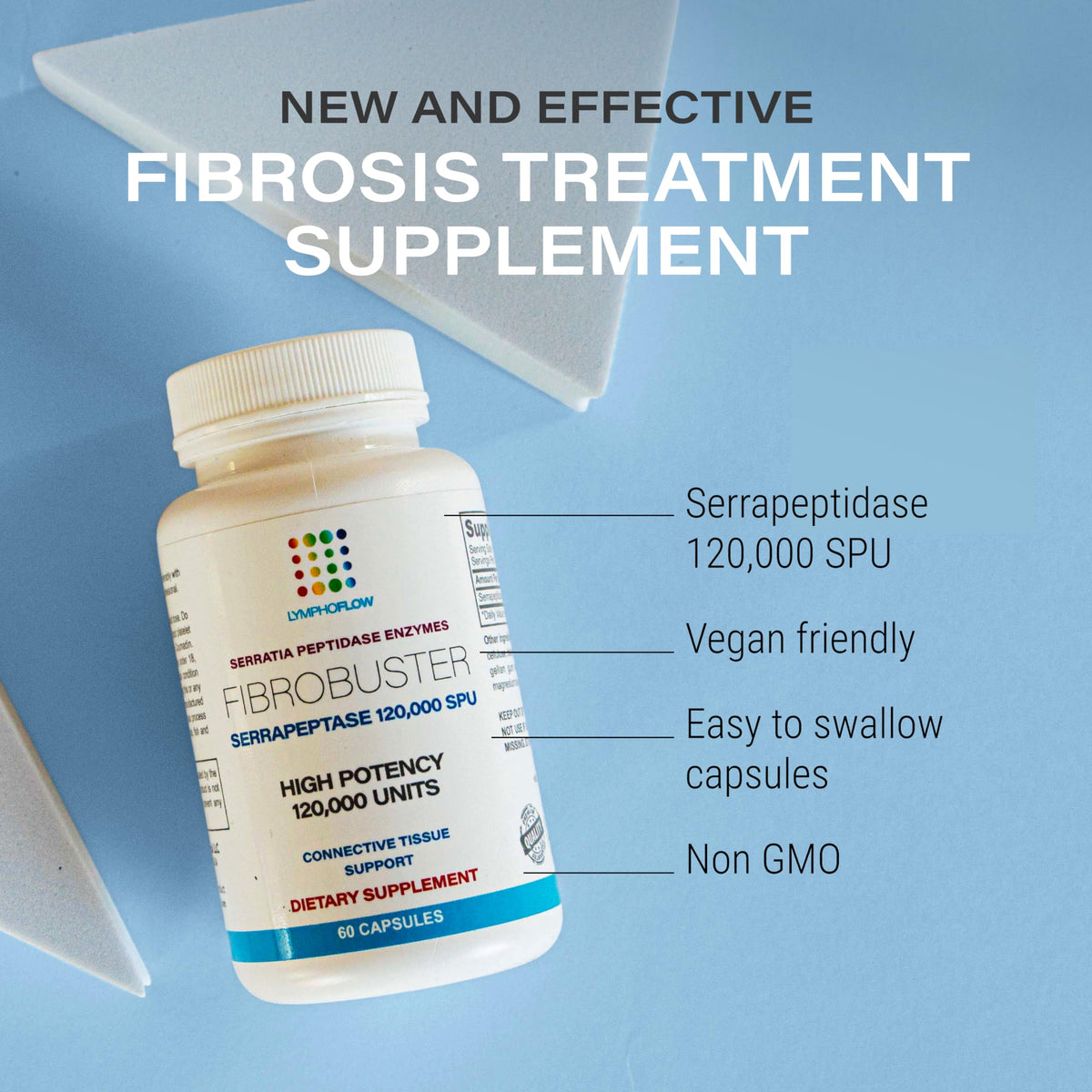 Bruizex FibroBuster 120 000 SPU gélules avec étiquette