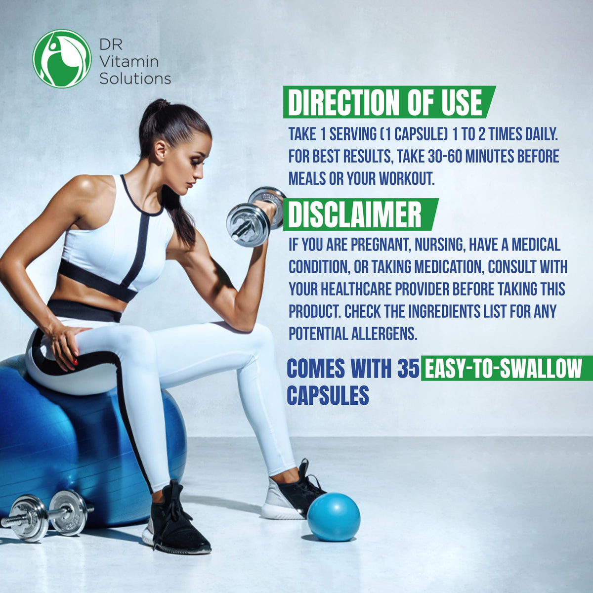 Brûleur de graisse DR VITAMIN SOLUTIONS dans un environnement de fitness