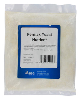 BSG Fermax Nutriment de Levure 1lb paquet arrière