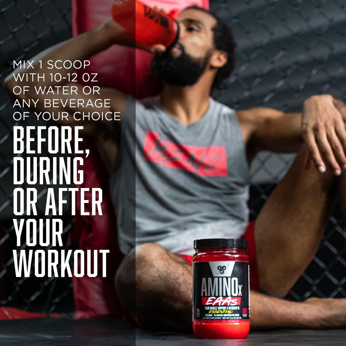 BSN Amino X EAAs 499g packaging avec logo