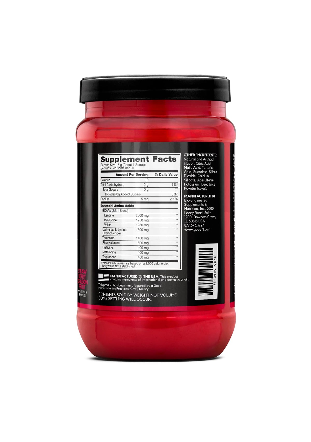 BSN Amino X EAAs 499g saveurs variées en présentation