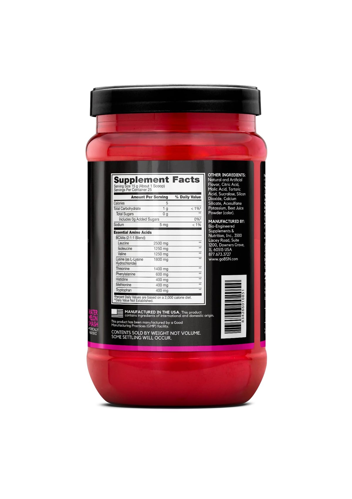 BSN Amino X EAAs avec d'autres compléments alimentaires