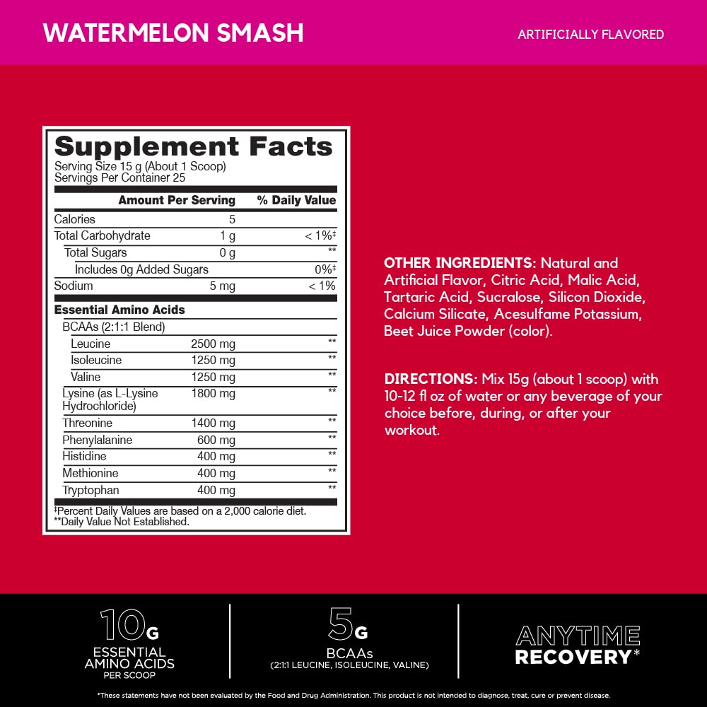 BSN Amino X EAAs poudre dans un verre avec de l'eau