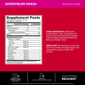 BSN Amino X EAAs poudre dans un verre avec de l'eau