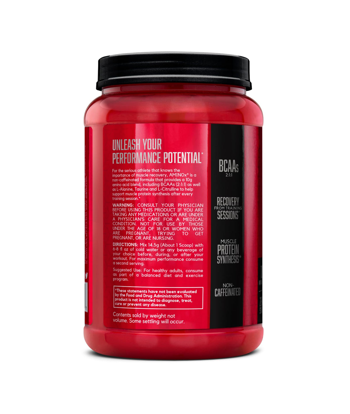 BSN Amino X Poudre de Récupération BCAA 70 Portions - Fruit Punch en action