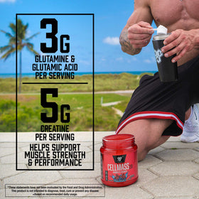 BSN Cellmass 2.0 poudre de récupération post-entraînement 640g avec ingrédients