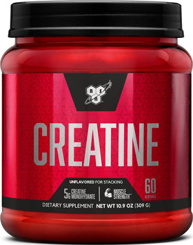 BSN créatine monohydrate micronisée 5g par portion, emballage avant