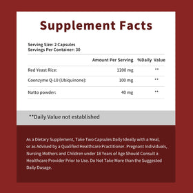 Bterlif Riz Rouge CoQ10 capsules avec une main les tenant