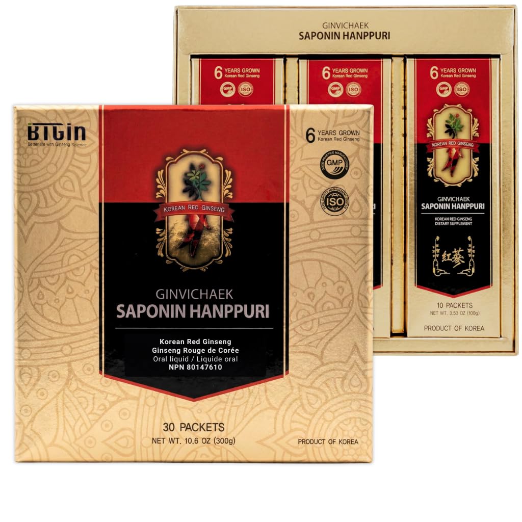 BTGIN Extrait de Ginseng Rouge Coréen 3000mg boîte avant